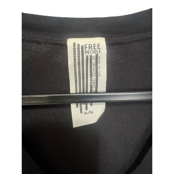 Free People Classic Black Short Sleeve Bodysuit - Picture 6 of 7